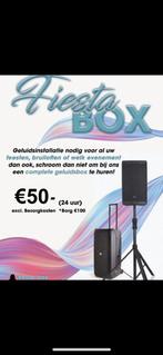 PARTYBOX TE HUUR, Verzenden, Zo goed als nieuw, Luidspreker(s)