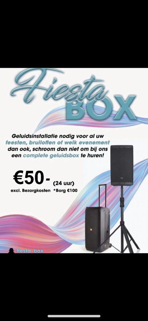 PARTYBOX TE HUUR, Audio, Tv en Foto, Karaoke-apparatuur, Zo goed als nieuw, Luidspreker(s), Verzenden