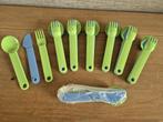 Tupperware bestekset to go 3-delig Groen-blauw NIEUW, Ophalen of Verzenden, Nieuw, Groen, Overige typen