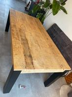 Industriële Eettafel Kansas Mangohout, Huis en Inrichting, Tafels | Eettafels, Ophalen, 200 cm of meer, 50 tot 100 cm, Zo goed als nieuw