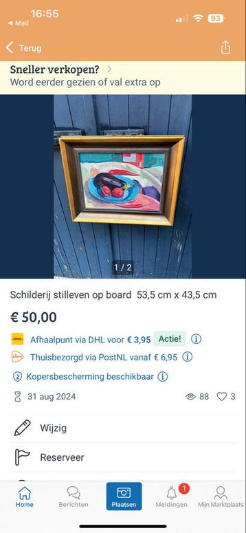 Stilleven Schilderij Leo Hamacher beschikbaar voor biedingen