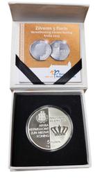 Aruba 5 Florin 2013 Verwelkoming nieuwe koning Zilver Proof, Koningin Beatrix, Zilver, Losse munt, Overige waardes