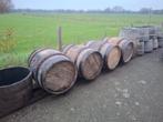 Eiken wijn en wiskeyvaten/regenton, Tuin en Terras, 150 liter of meer, Ophalen, Hout