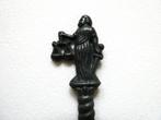 Lepelrek 6 tinnen lepels Vrouwe Justitia Godin van het recht, Antiek en Kunst, Antiek | Tin, Ophalen of Verzenden