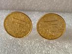 Stuiver 5 cent Manchetknopen uit de gulden tijd 1983 1996, Ophalen of Verzenden, Koningin Beatrix, 5 cent, Losse munt