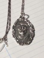 zilveren antieke ketting met antieke hanger, Sieraden, Tassen en Uiterlijk, Antieke sieraden, Verzenden, Zilver, Hanger