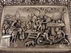 Zilveren dienblad "De Kwakzalver"                        Z38, Antiek en Kunst, Ophalen of Verzenden, Zilver