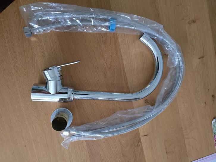 mengkraan, Doe-het-zelf en Verbouw, Sanitair, Nieuw, Kraan, Rvs, Ophalen