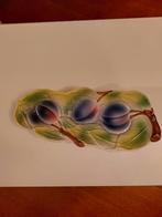 Blauwe druiven serveerschaal, Ophalen of Verzenden, Nieuw, Ovaal, Glas