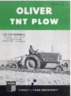 Folder Tracktor Oliver TNT ploeg plow Oliver 77 trekker 1947, Verzenden, Zo goed als nieuw, Folder