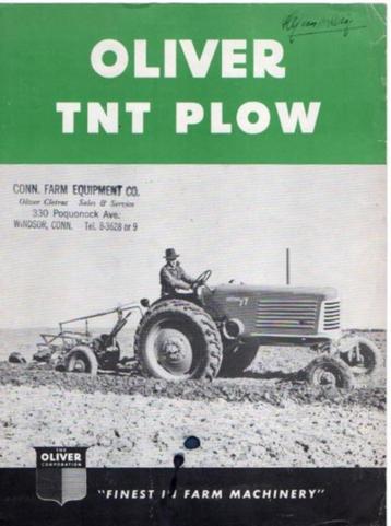 Folder Tracktor Oliver TNT ploeg plow Oliver 77 trekker 1947 beschikbaar voor biedingen