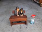Prachtige beeld van Laurel en Hardy in de schoolbank., Verzamelen, Film en Tv, Ophalen, Eu, Gebruikt, Beeldje, Replica of Model