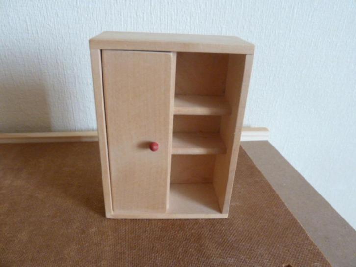 Houten Linnenkast voor Poppenhuis, Verzamelen, Poppenhuizen en Toebehoren, Nieuw, Overige typen, Ophalen of Verzenden