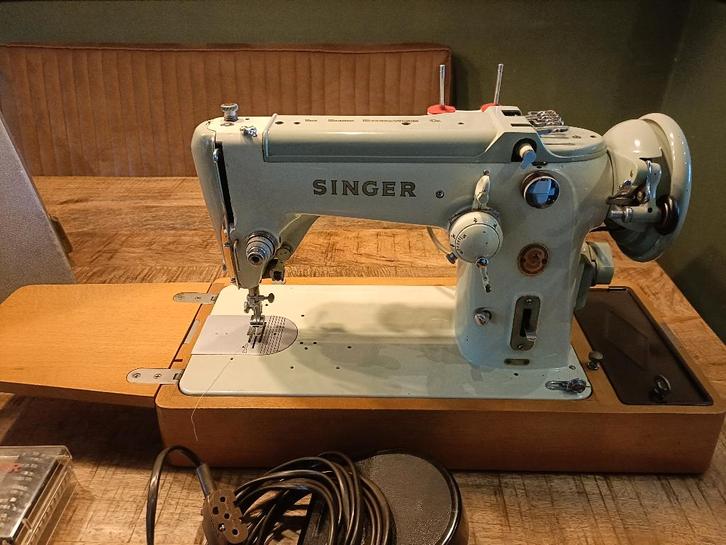 Singer 319K naaimachine antiek., Hobby en Vrije tijd, Naaimachines en Toebehoren, Gebruikt, Naaimachine, Singer, Industrieel, Ophalen