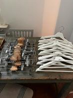 KLEERHANGERS KAPSTOK WIT HOUT KNIJPHANGER 40 STUKS, Ophalen of Verzenden, Nieuw, Hout, Kinderen en Volwassenen