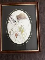 Mooi ingelijste muis, gesigneerd, Antiek en Kunst, Ophalen of Verzenden