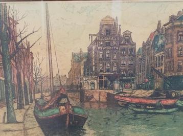 Jan Sirks (1885 - 1938)Rotterdam, Delftsevaart. Ca '20. 