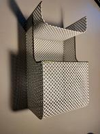 Gestyleerde opbergmand van geperforeerd staal jaren ‘50, Huis en Inrichting, Ophalen of Verzenden, Zo goed als nieuw