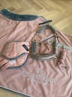 Equestrian Stockholm halster + touw pink pearl full, Dieren en Toebehoren, Paarden en Pony's | Hoofdstellen en Tuigage, Ophalen of Verzenden