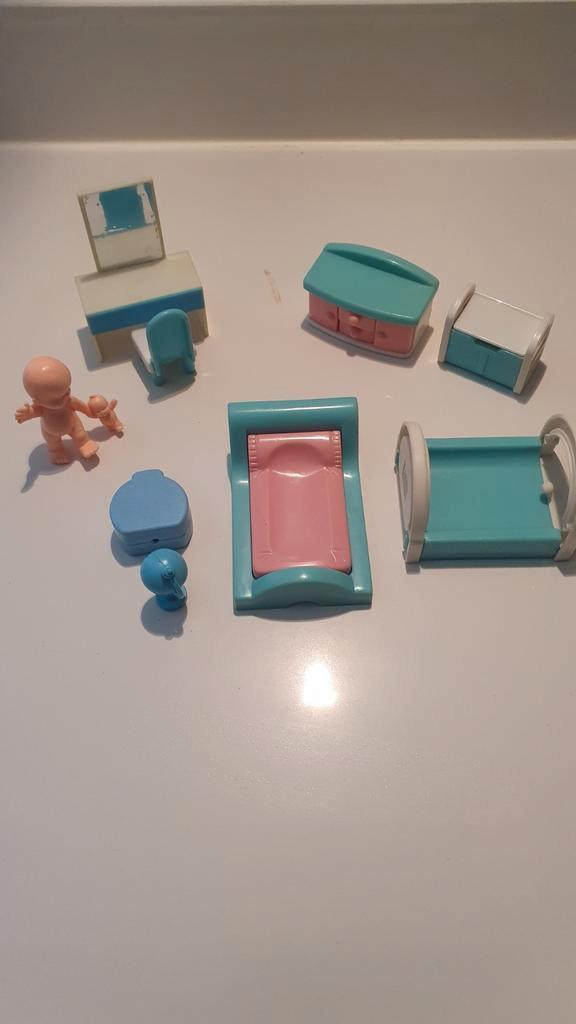 Vintage Poppenhuis Miniatuur Meubels Set, Kinderen en Baby's, Kinderkamer | Commodes en Kasten, Ophalen of Verzenden