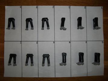 Benen, broek zwart schoenen grijs beschikbaar voor biedingen