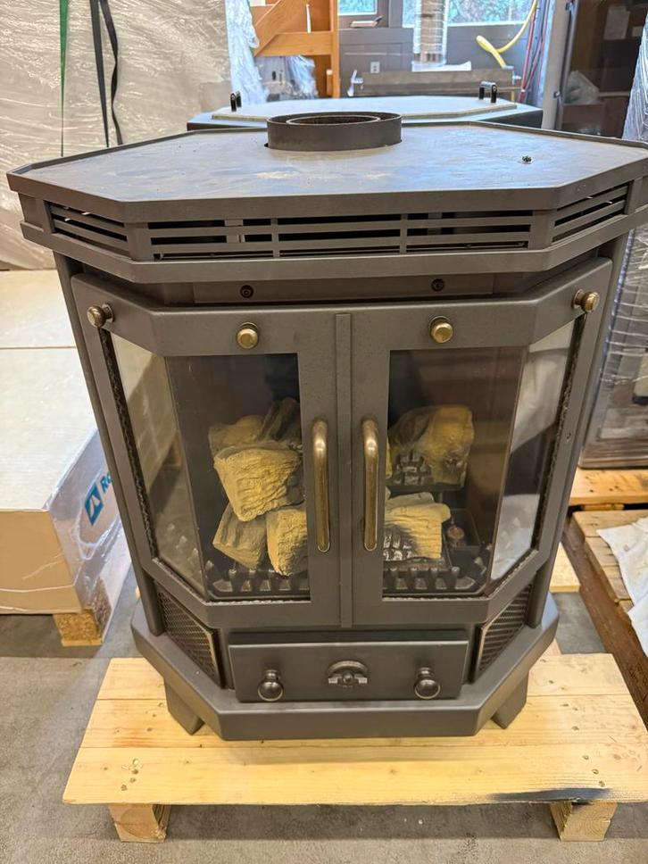 Barbas Miami Gaskachel - Vrijstaand, Huis en Inrichting, Haarden, Gebruikt, Gashaard, Ophalen