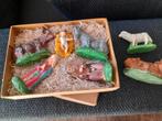 Vintage kerststal figuren in papier mache jaren 50, Diversen, Kerst, Ophalen of Verzenden