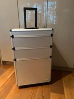 Mooie Kapperskoffer te koop!, Ophalen of Verzenden, Zo goed als nieuw, Grijs, Met slot