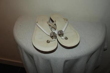 Philipp Plein leren slippers wit schede swarovski 39 beschikbaar voor biedingen