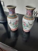 Chineze  vazen rose met vogels, Antiek en Kunst, Antiek | Vazen, Ophalen