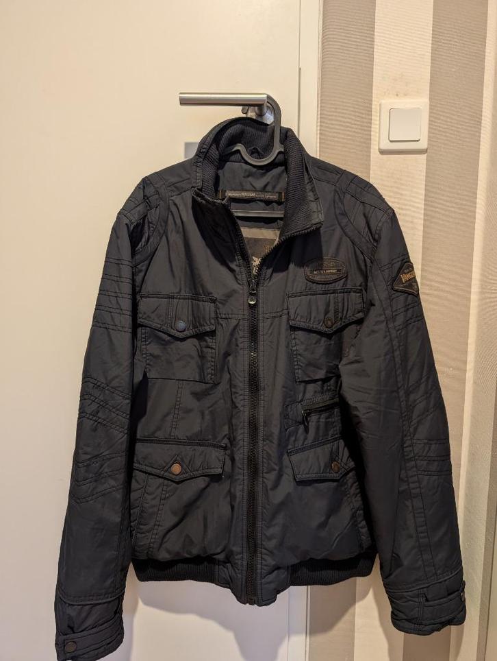 Vanguard herenjas maat L, Kleding | Heren, Jassen | Winter, Zo goed als nieuw, Maat 52/54 (L), Grijs, Ophalen of Verzenden