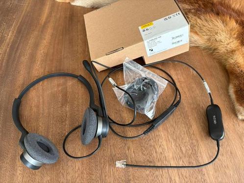 Jabra BIZ 2300 QD Duo, Computers en Software, Headsets, Zo goed als nieuw, Over-ear, Bedraad, Inklapbare microfoon, Mute-functie
