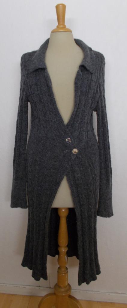 Mooi grijs lang wol mix vest van Trix & Rees! L, Kleding | Dames, Truien en Vesten, Zo goed als nieuw, Maat 42/44 (L), Grijs, Verzenden