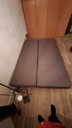 Ikea Bedbank Grijs - Slaapbank, Huis en Inrichting, Slaapkamer | Slaapbanken, Ophalen, Gebruikt, Twijfelaar, Grijs