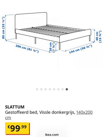 Ikea Slattum Bedframe 140x200 - afbeelding 4