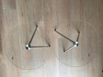 Glazen Bijzettafels, Minder dan 55 cm, Rond, Ophalen, 45 tot 60 cm