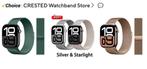 5 bandjes voor Apple watch 10 42 mm, Ophalen of Verzenden, Nieuw, Zwart, IOS