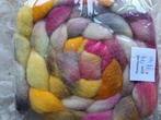 geverfde romney lontwol spinnen vilten wol spinwol viltwol, Nieuw, Ophalen of Verzenden, Lotjeswol, Spinwol