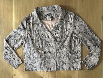 Norah slangen print roze jasje / vestje mt 48 beschikbaar voor biedingen