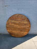 Rond Mangohouten Tafelblad - 130cm, Huis en Inrichting, Tafelonderdelen, Ophalen, Rond, 100 tot 150 cm, 100 tot 150 cm