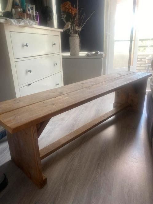 Steigerhouten Bankje - Robuust & Sfeervol, Antiek en Kunst, Antiek | Meubels | Stoelen en Banken, Ophalen of Verzenden