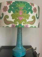 Deense keramiek tafellamp met nieuwe retrokap, Overige materialen, Ophalen of Verzenden, Minder dan 50 cm, Deens Vintage