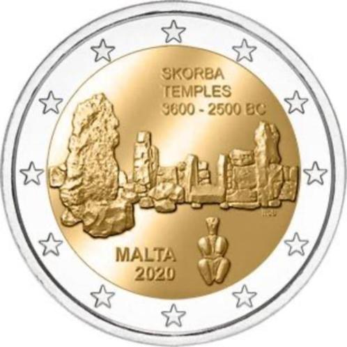 2 euro Malta “tempels Ta Skorba’’ UNC 2020, Postzegels en Munten, Munten | Europa | Euromunten, Losse munt, 2 euro, Malta, Verzenden