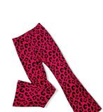 Leopard Flare Pants – Pink 110-116, Kinderen en Baby's, Kinderkleding | Maat 110, Broek, Meisje, ., Nieuw