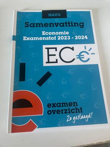 Samenvatting en oefenboek economie beschikbaar voor biedingen