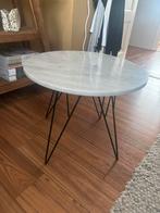 Marmeren salontafel, Ophalen, 50 tot 100 cm, Rond, Zo goed als nieuw
