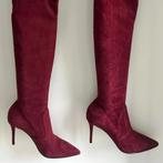 Le Silla Overknee Laarzen Velours Granata - Maat 37, Kleding | Dames, Schoenen, Ophalen of Verzenden, Zo goed als nieuw, Rood