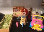 Barbie Set met Auto, Motor, Keuken en Meer!, Ophalen of Verzenden, Gebruikt, Barbie