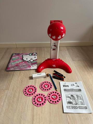 Hello Kitty Teken Projector met doos en extra kleurboek beschikbaar voor biedingen