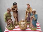 5 oude kerstbeelden    1950, Ophalen of Verzenden